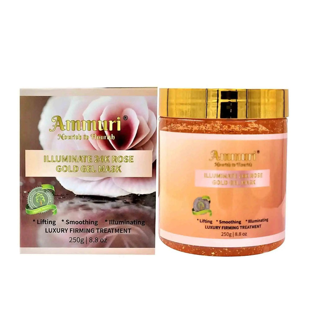 24K Rose Gold Collagen Peel Off Mask - Ammuri Beauty