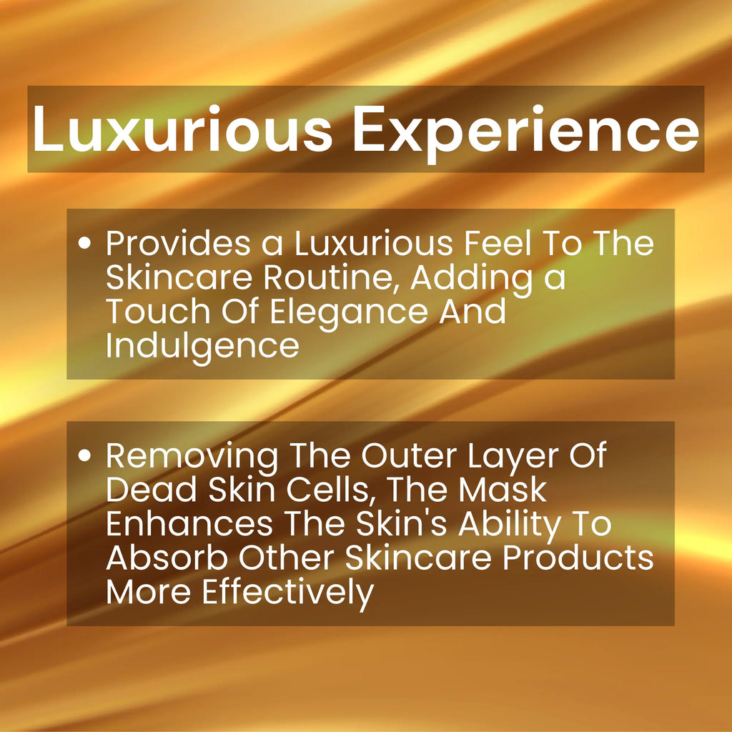 Ammuri Beauty 24K Gold Peel Off Mask offering a luxurious skincare experience and enhancing product absorption