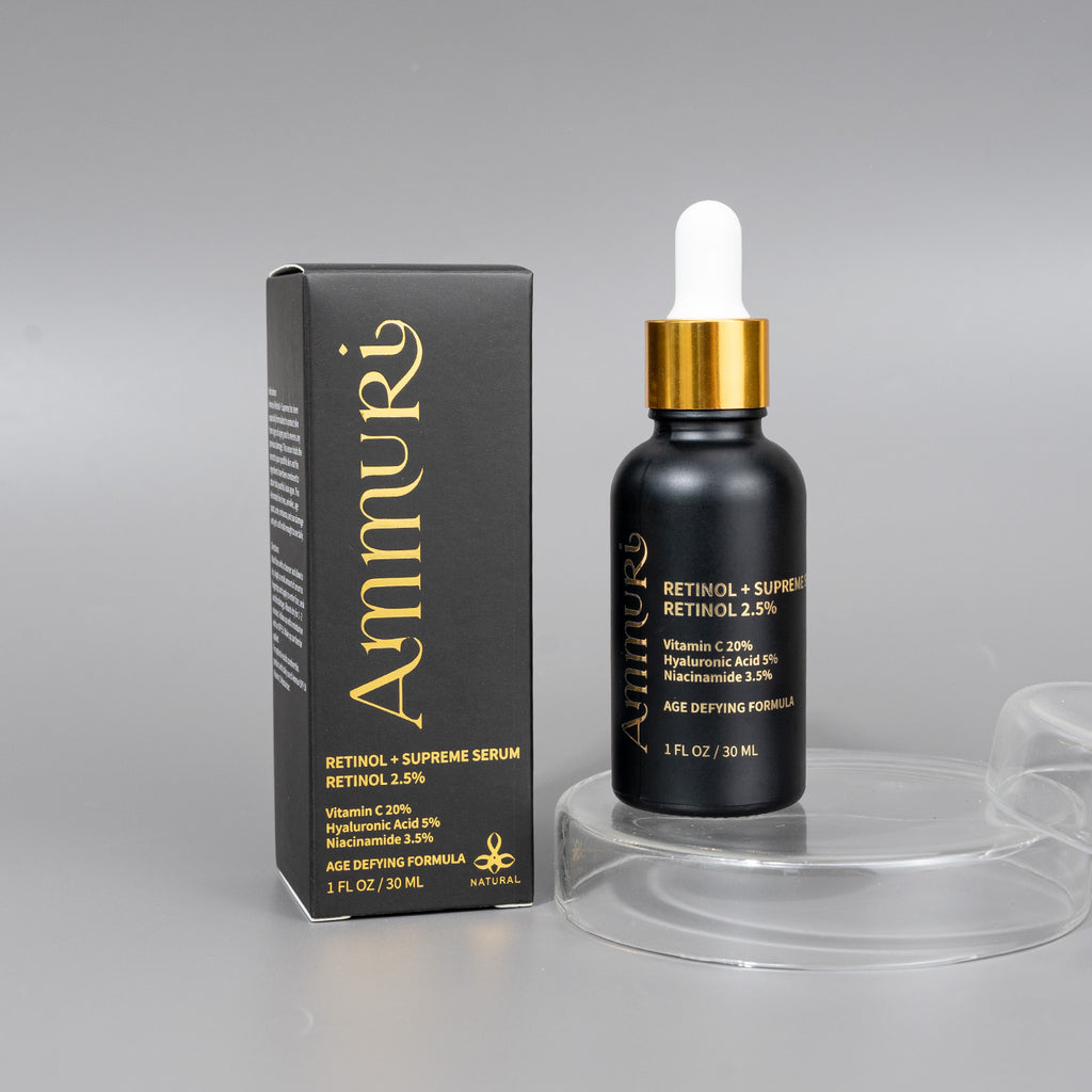 Retinol Supreme 2.5% Serum + Vitamin Hyaluronic Acid & Niacinamide - Ammuri Beauty