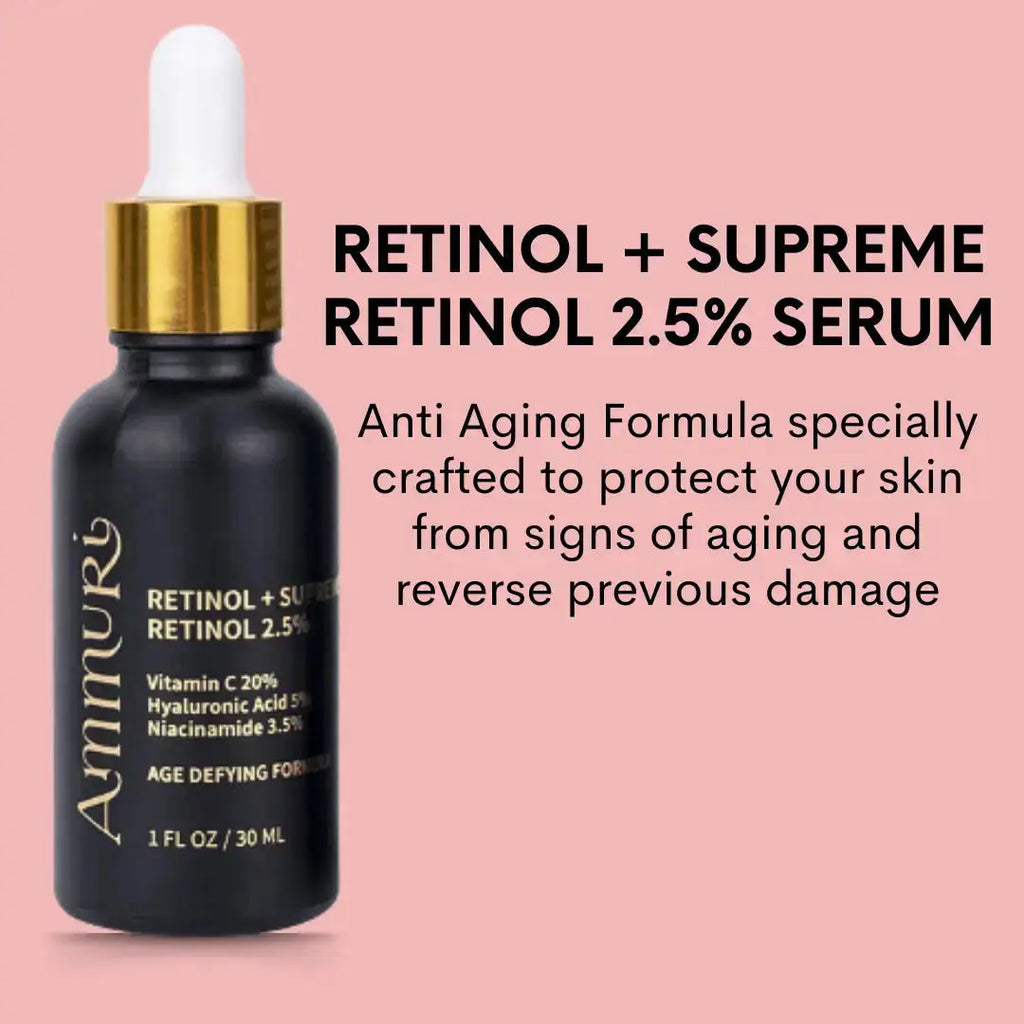 Ammuri Pro-Retinol Supreme Serum 2.5% for Youthful Glow Ammuri Skincare