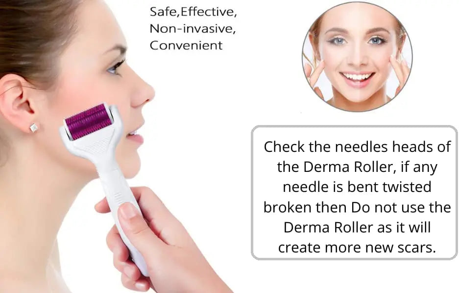 Ammuri Durable Quality Derma Roller Micro Needle Titanium for Skin Internal Regeneration Acne Scar Wrinkle Anti Age Boost Collagen Cellulite & Stretch Mark Treatment Ammuri Skincare