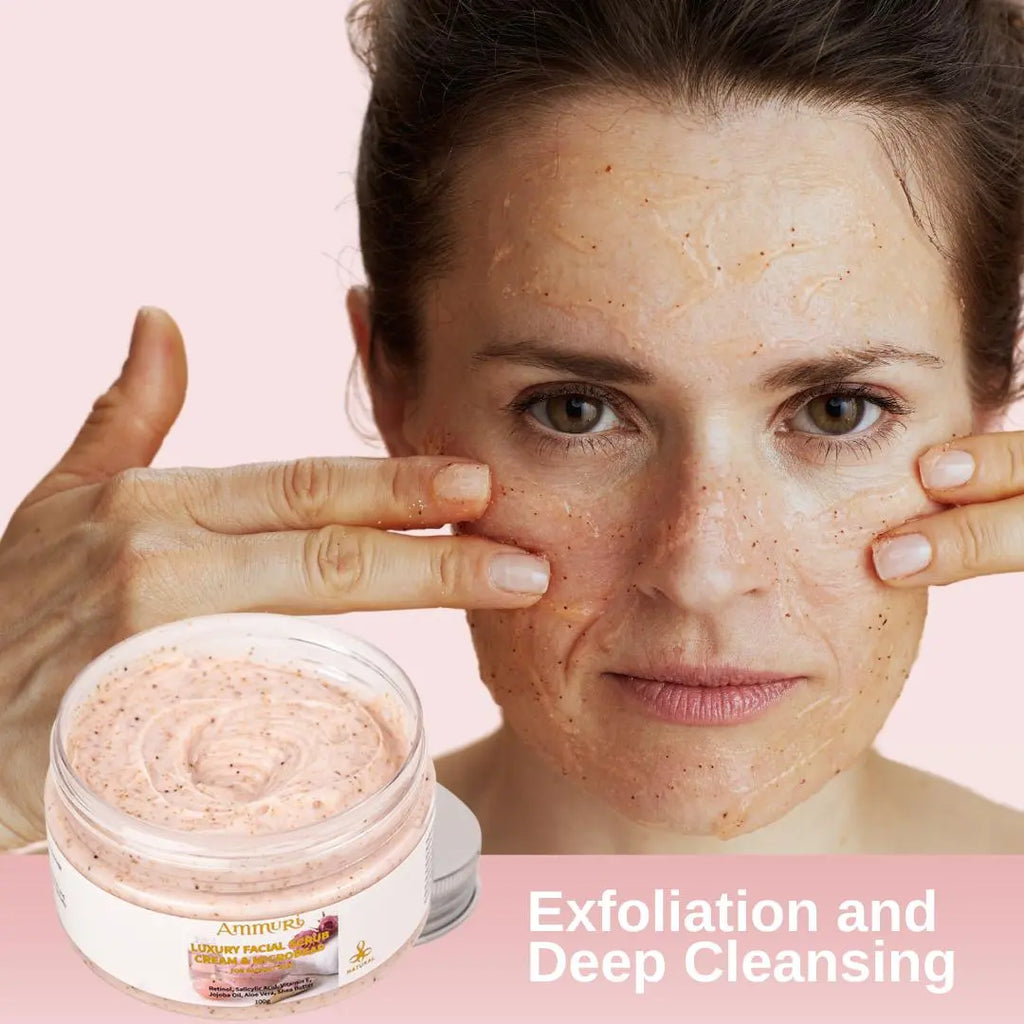 Ammuri Retinol Facial Scrub: Anti-Aging, Exfoliating, Radiant Skin Formula Ammuri Skincare