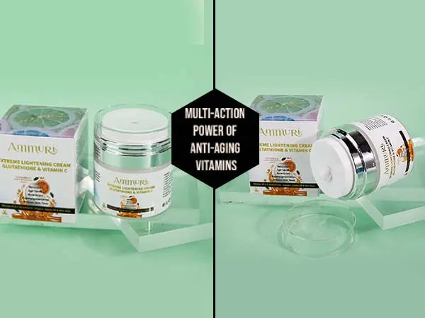 Extreme Whitening Moisturizer with Vitamin C Cream+ B5 Glutathione - Ammuri Beauty