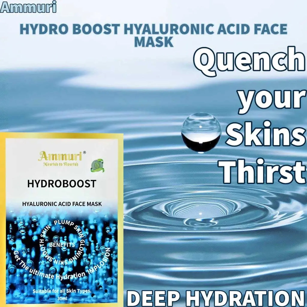 Hyaluronic Acid Tissue Mask Face Sheets (For dehydrated and dull skin) - Ammuri Beauty