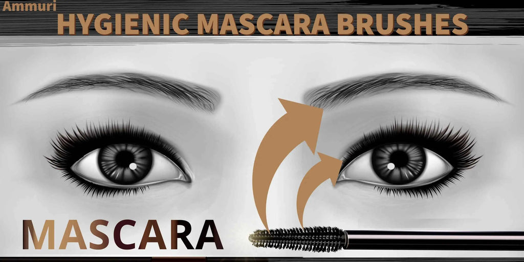 Hygienic Mascara Brushes Eyelash Brush and Brow Wand Applicator - Ammuri Beauty