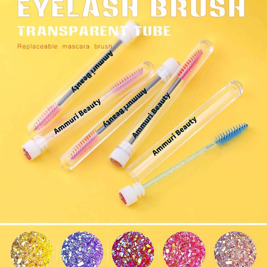 Hygienic Mascara Brushes Eyelash Brush and Brow Wand Applicator - Ammuri Beauty