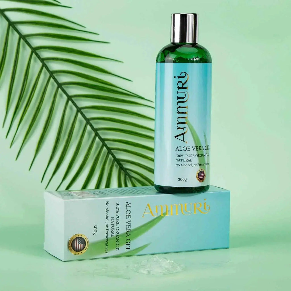 Ammuri Organic 100% Pure Aloe Vera Gel, Natural, and Organic - Soothes, Hydrates, and Repairs.