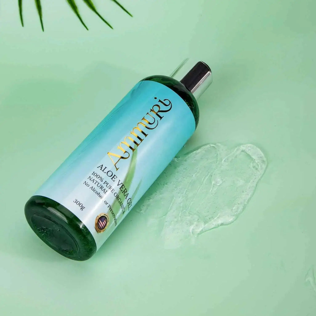 Ammuri Organic 100% Pure Aloe Vera Gel, Natural, and Organic - Soothes, Hydrates, and Repairs.