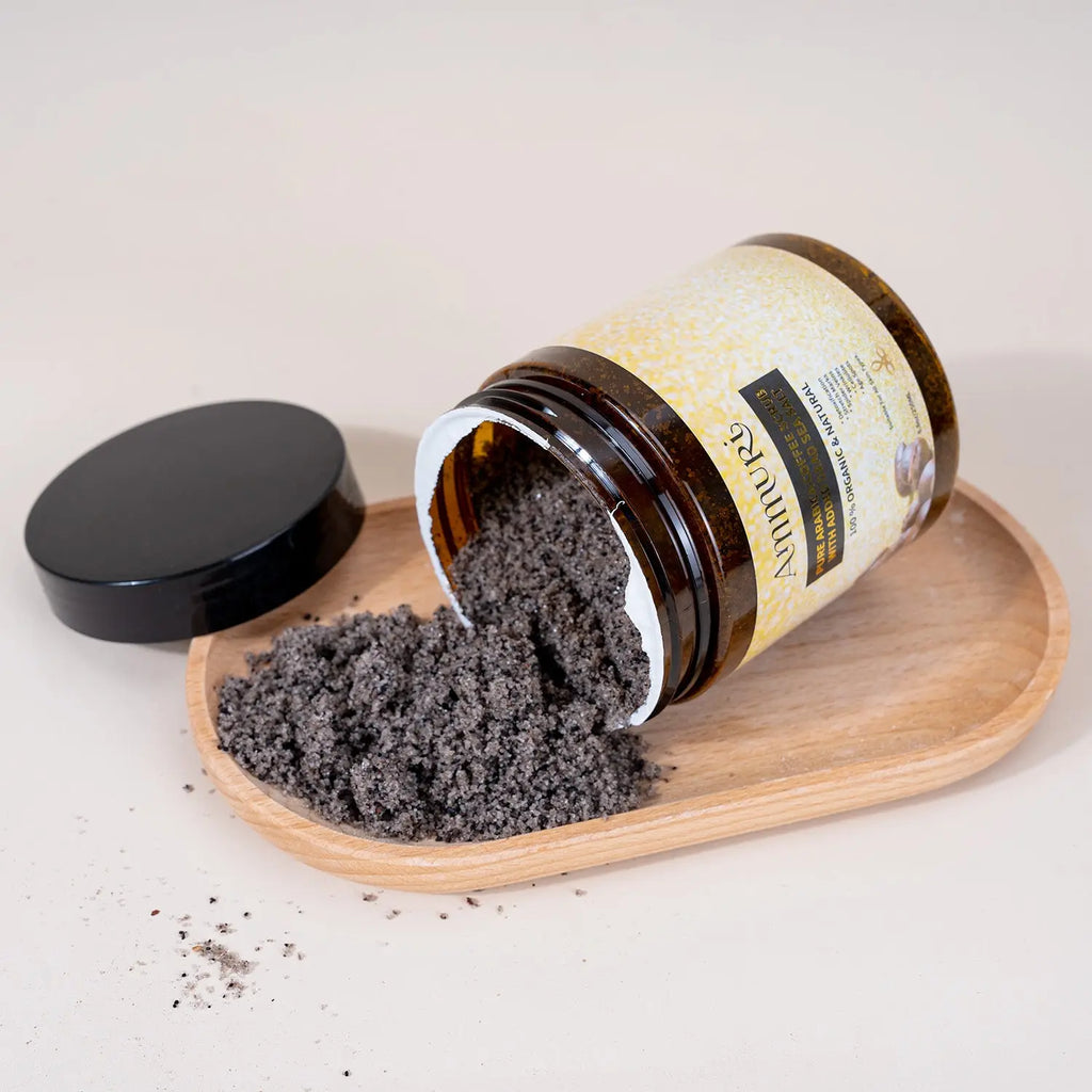 Pure Arabica Coffee Scrub Added Dead Sea Salt 100 % Organic & Natural Ammuri Skincare