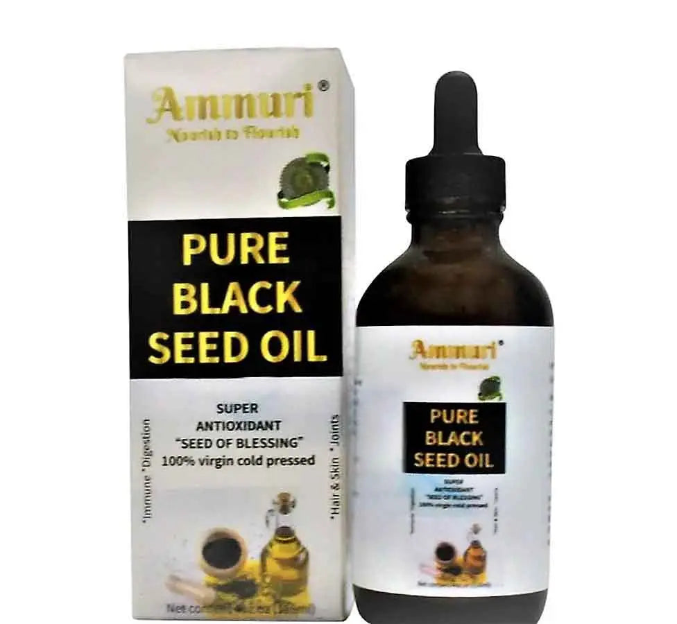 Pure Organic Black Seed Oil 100% Virgin cold pressed High Strength Seed Of Blessing - Ammuri Beauty