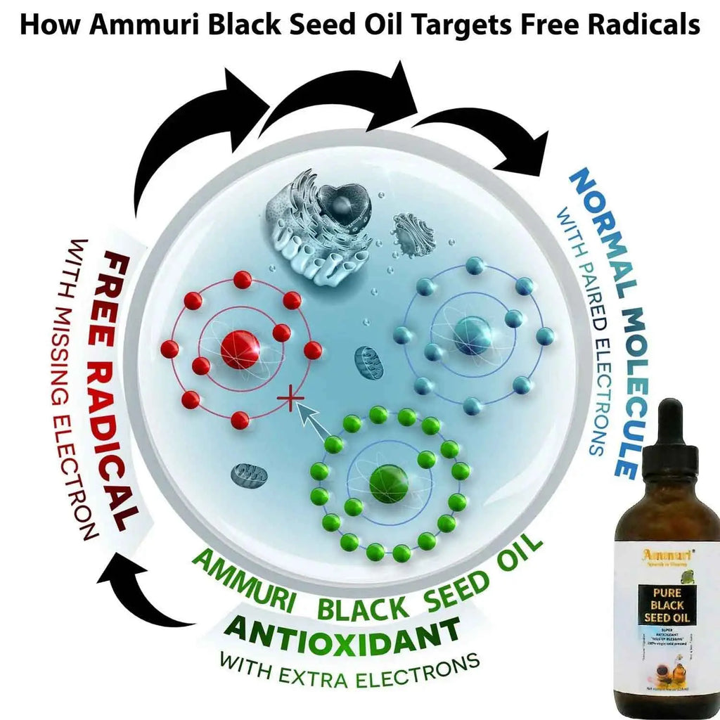 Pure Organic Black Seed Oil 100% Virgin cold pressed High Strength Seed Of Blessing - Ammuri Beauty