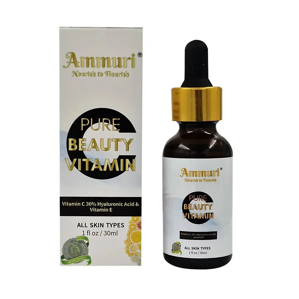 Vitamin C Serum For Face with Hyaluronic Acid Serum Natural - Ammuri Beauty