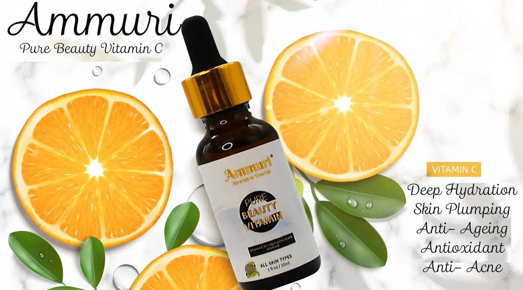 Vitamin C Serum For Face with Hyaluronic Acid Serum Natural - Ammuri Beauty