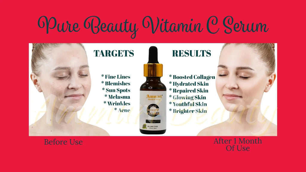 Vitamin C Serum For Face with Hyaluronic Acid Serum Natural - Ammuri Beauty