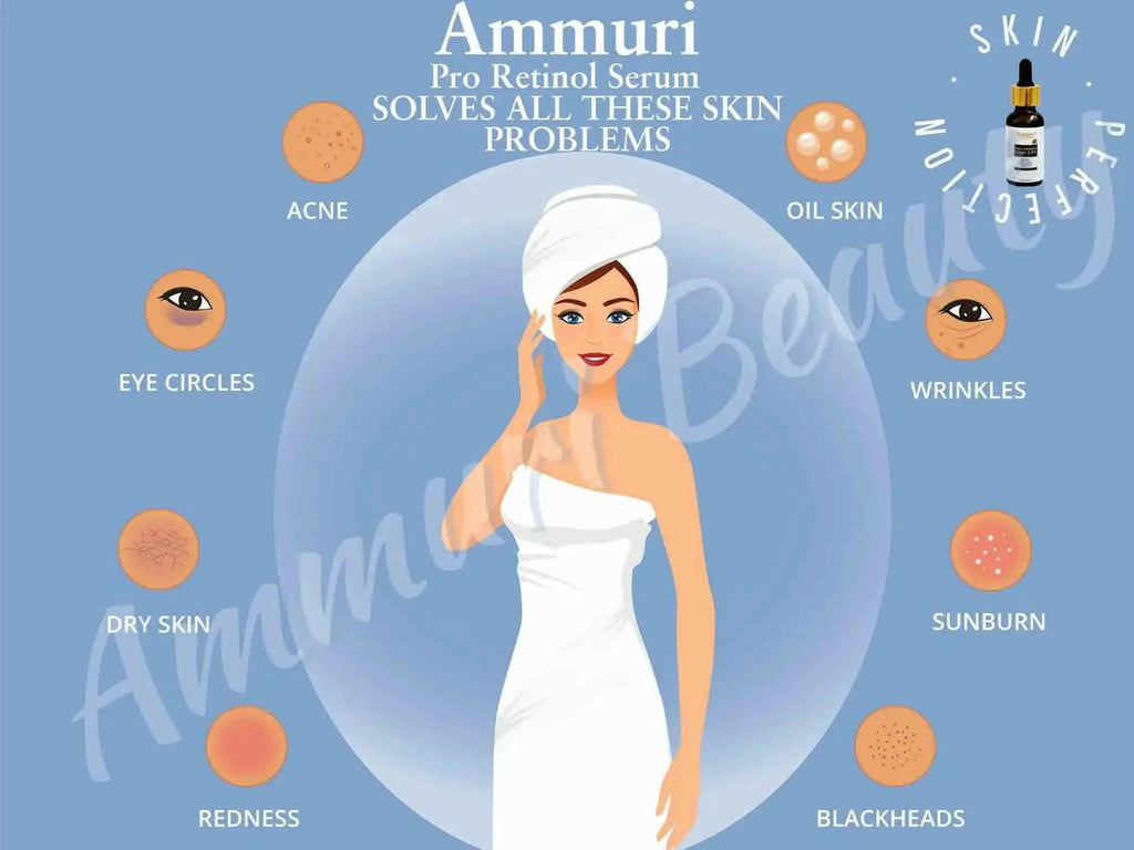 Ammuri Pro-Retinol 2.5% Face Serum for anti aging retinol serum, targeting wrinkles, dry skin, and more