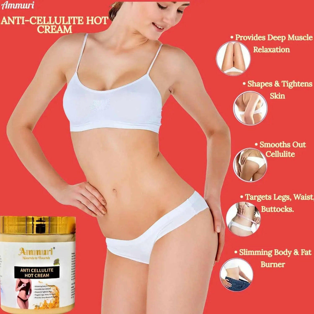 Ammuri anti-cellulite hot cream for slimming, improving skin elasticity and smoothing out cellulite