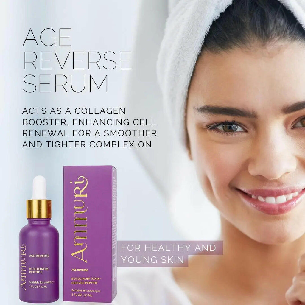 Ammuri Age Reverse Agireline Peptide Serum, a Botox anti-ageing serum for healthier and younger skin.