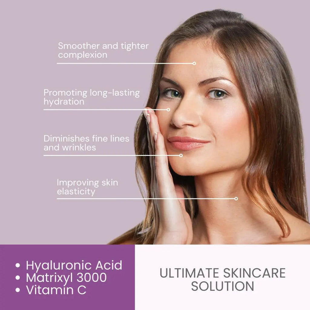 Ammuri Age Reverse Agireline Peptide Serum features benefits like smoother skin, hydration, and is a Botox anti-ageing serum
