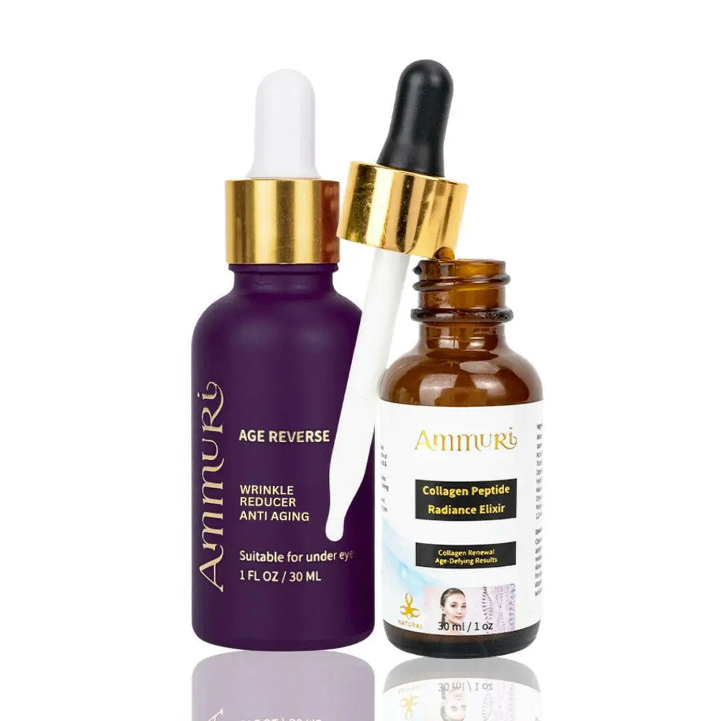 Ammuri Beauty Age Reverse Wrinkle Reducer and Collagen Peptide Skincare Radiance Elixir for anti-aging care