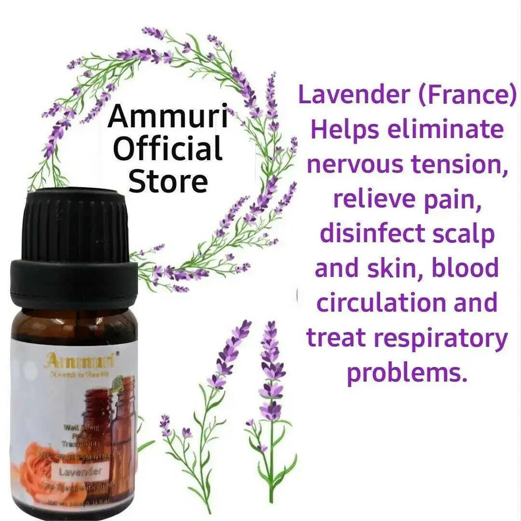 Ammuri Skincare Lavender Essential Oil for aromatherapy, part of an essential oils gift set