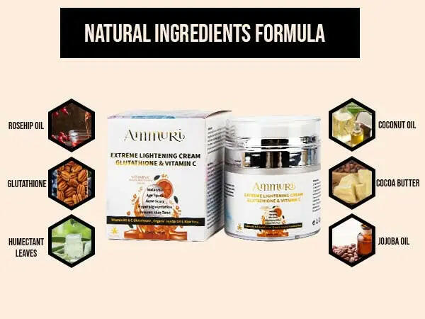 Ammuri Skincare Vitamin C Cream with Glutathione skin brightening cream for natural radiance