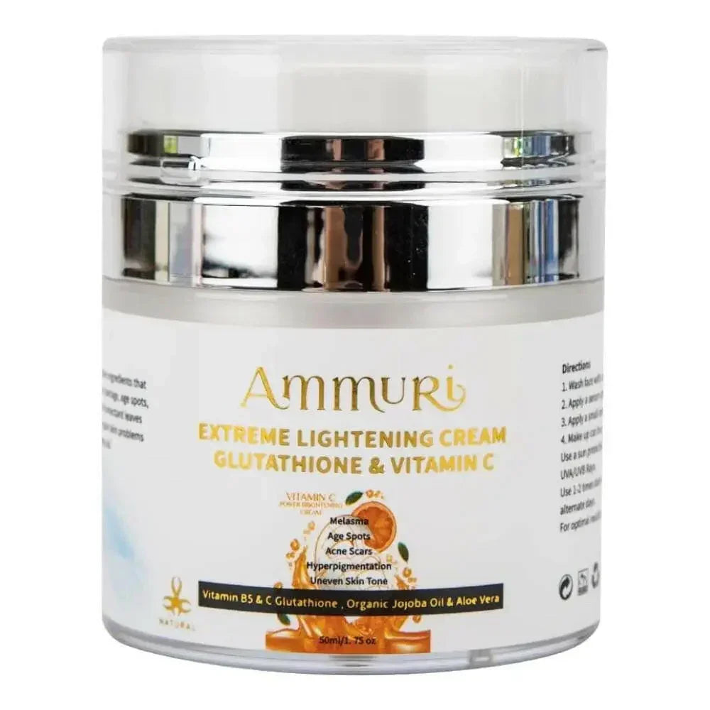 Lightening & Brightening Moisturiser for Face, Body & Sensitive Areas (50g) | Ammuri Lightening & Brightening Moisturiser for Face, Body & Sensitive Areas (50g) | Ammuri