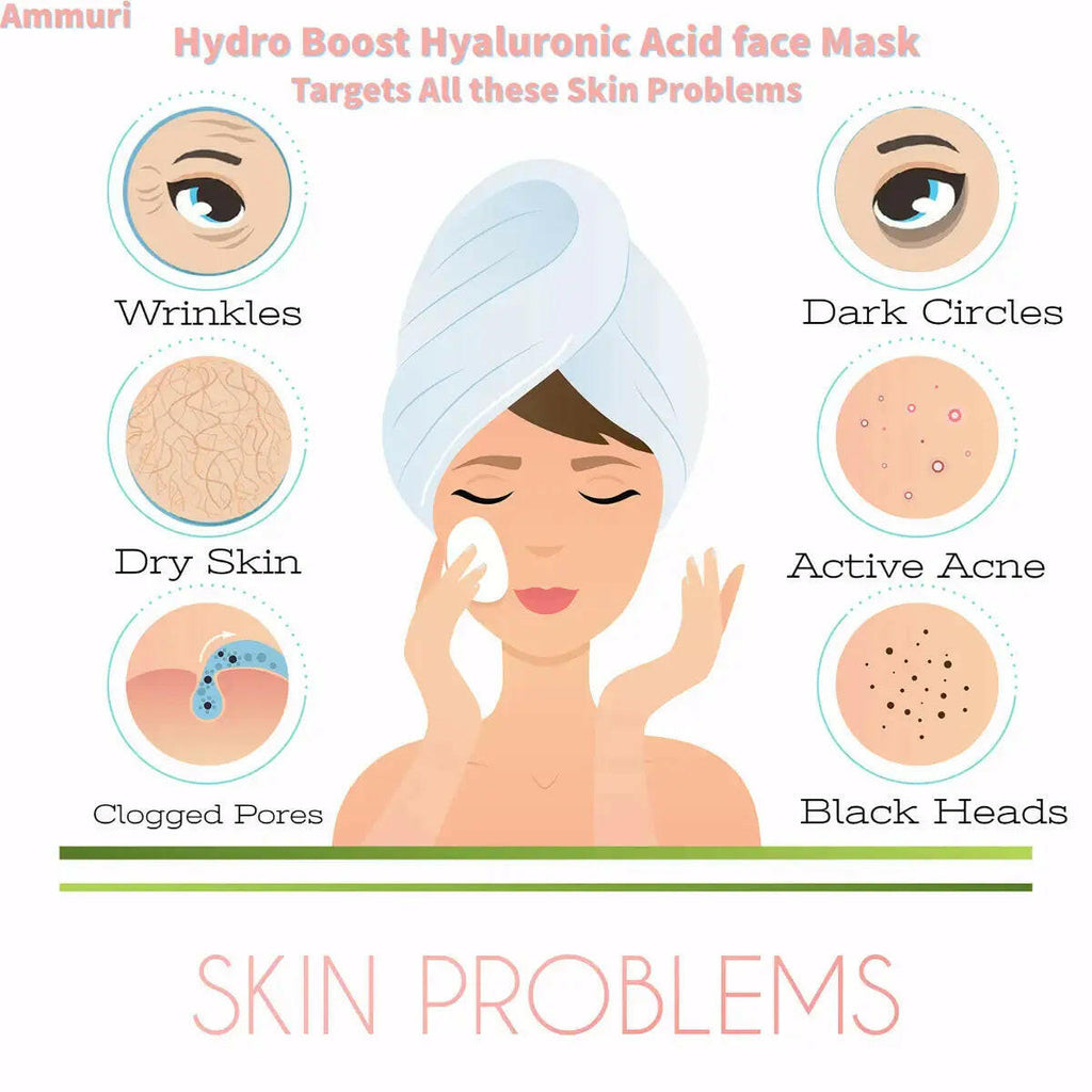 Ammuri Hydroboost anti-aging serum targeting wrinkles, dry skin, dark circles, acne, and more