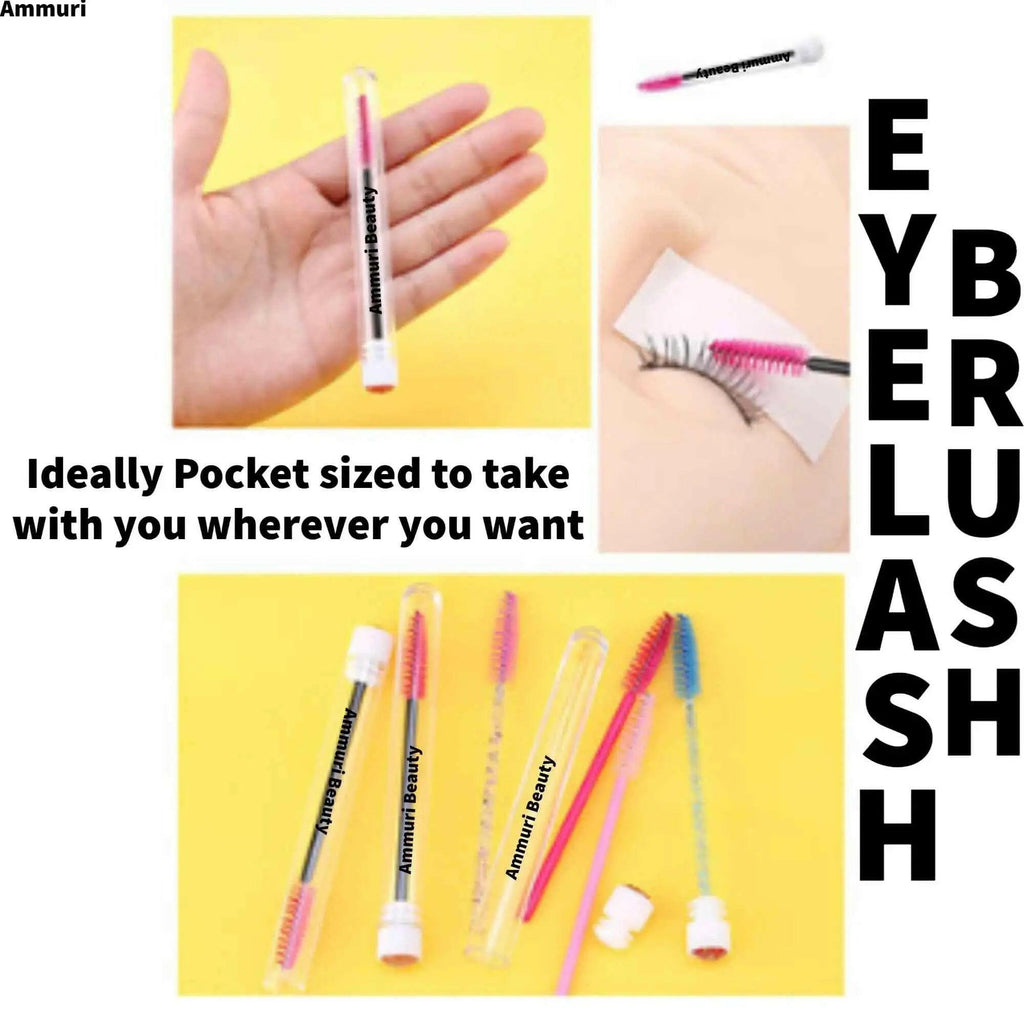 Ammuri Skincare hygienic mascara brushes, perfect pocket-sized applicators for eyelashes and brows