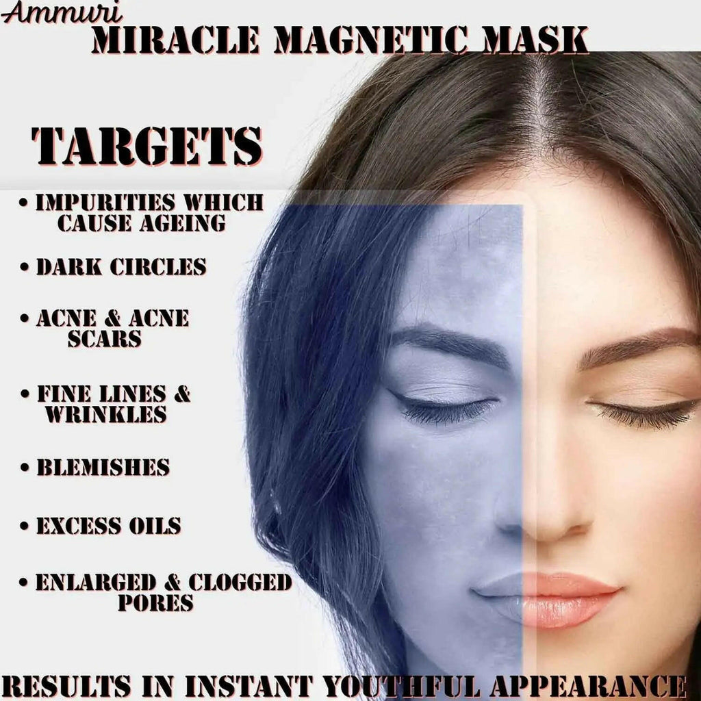 Ammuri Anti Ageing Retinol Complex Miracle Magnetic Mask for glowing skin, a mineral rich face mask for youthfulness