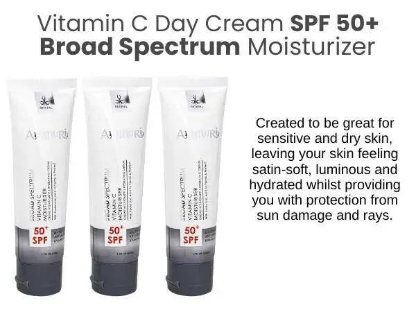 Ammuri Vitamin C Moisturiser SPF 50 anti-aging moisturizer for sensitive skin with broad spectrum protection