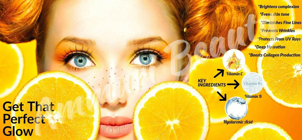Ammuri Skincare Vitamin C Face Serum for glowing skin with brightening and hydrating benefits