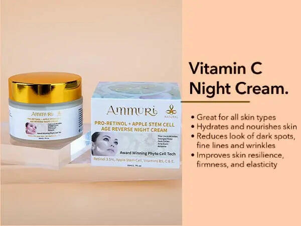 Ammuri Skincare Retinol Apple Stem Cell Age Reverse Cream with hydrating and anti-aging benefits