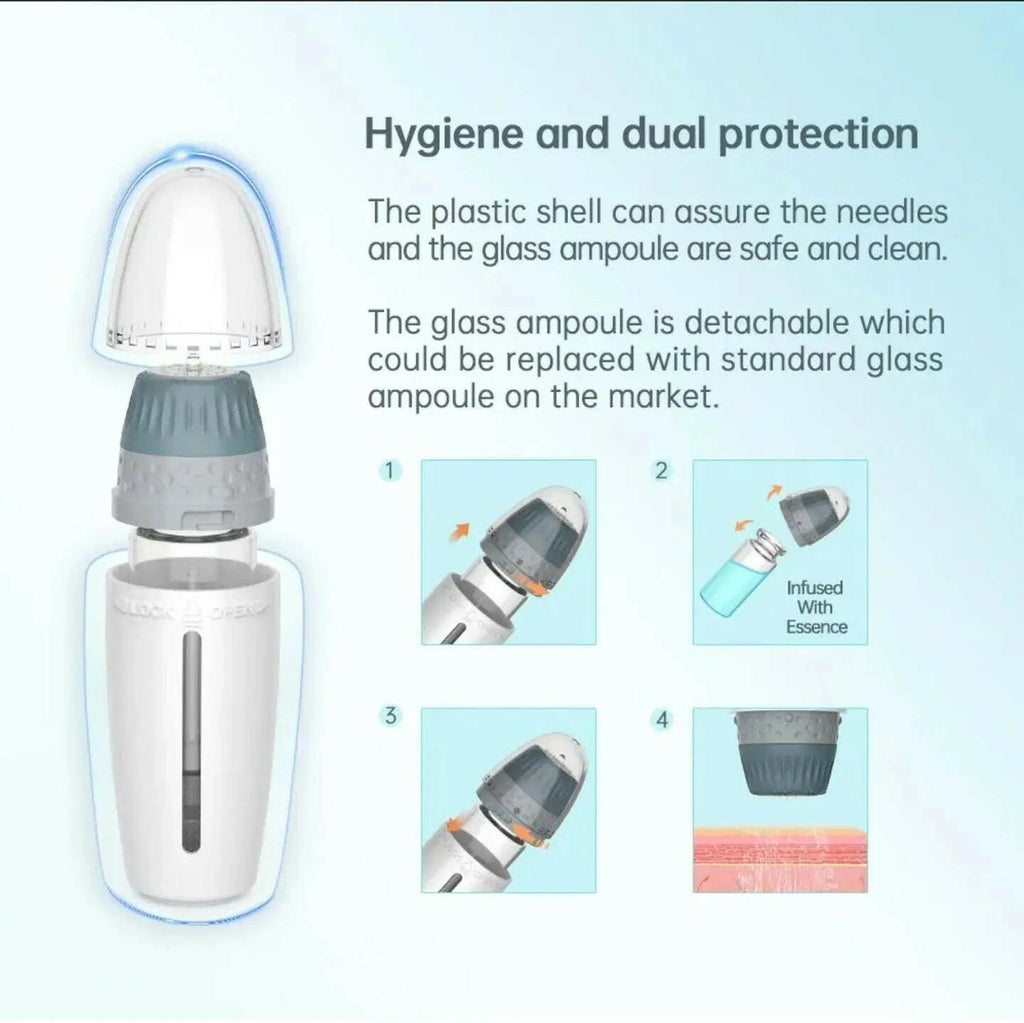 0-1.5mm Adjustable Derma Stamping - Anti-Aging, Acne Scar, Fine Line, Collagen Boost.