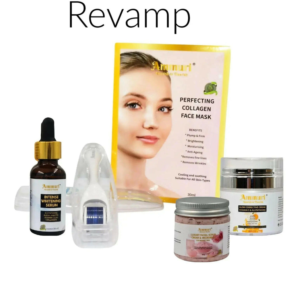 Ammuri Skincare skin pigmentation treatment package including serum, face mask, and more