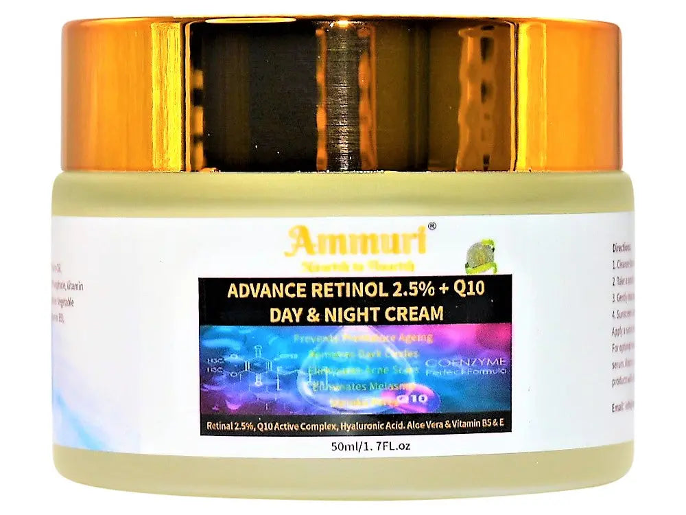 Ammuri Anti Ageing Q10 Cream Anti Aging Retinal 2.5% Active Complex Ammuri Skincare